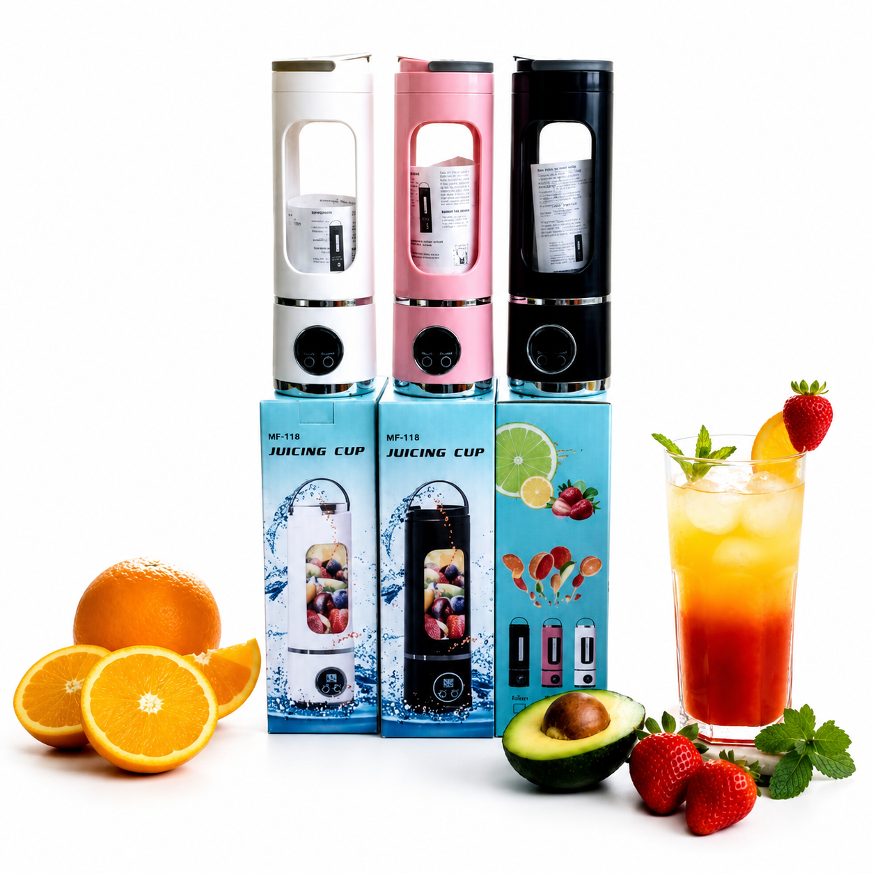 Portable Rechargeable Juicing Cup - Cordless Blender (MF-118)