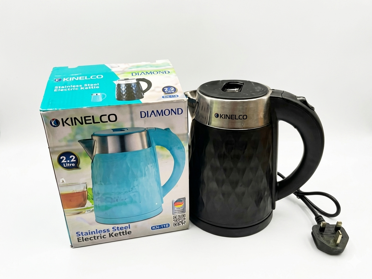 Kinelco Diamond Stainless Steel Electric Kettle 2.2L