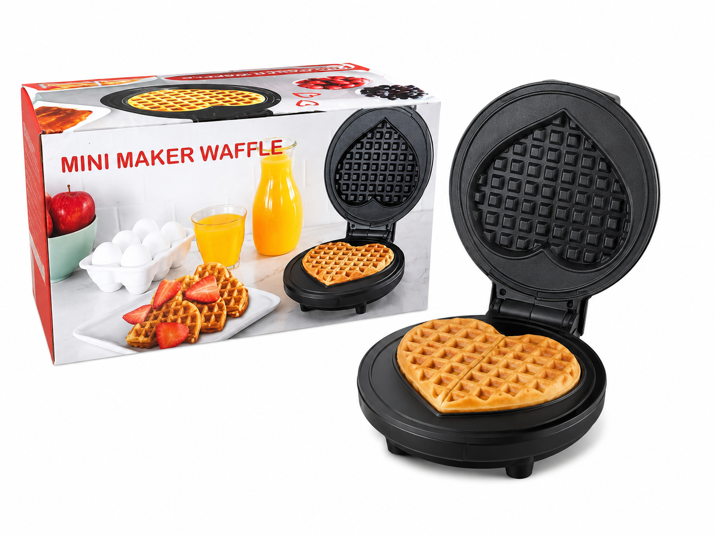 Mini Heart Waffle Maker