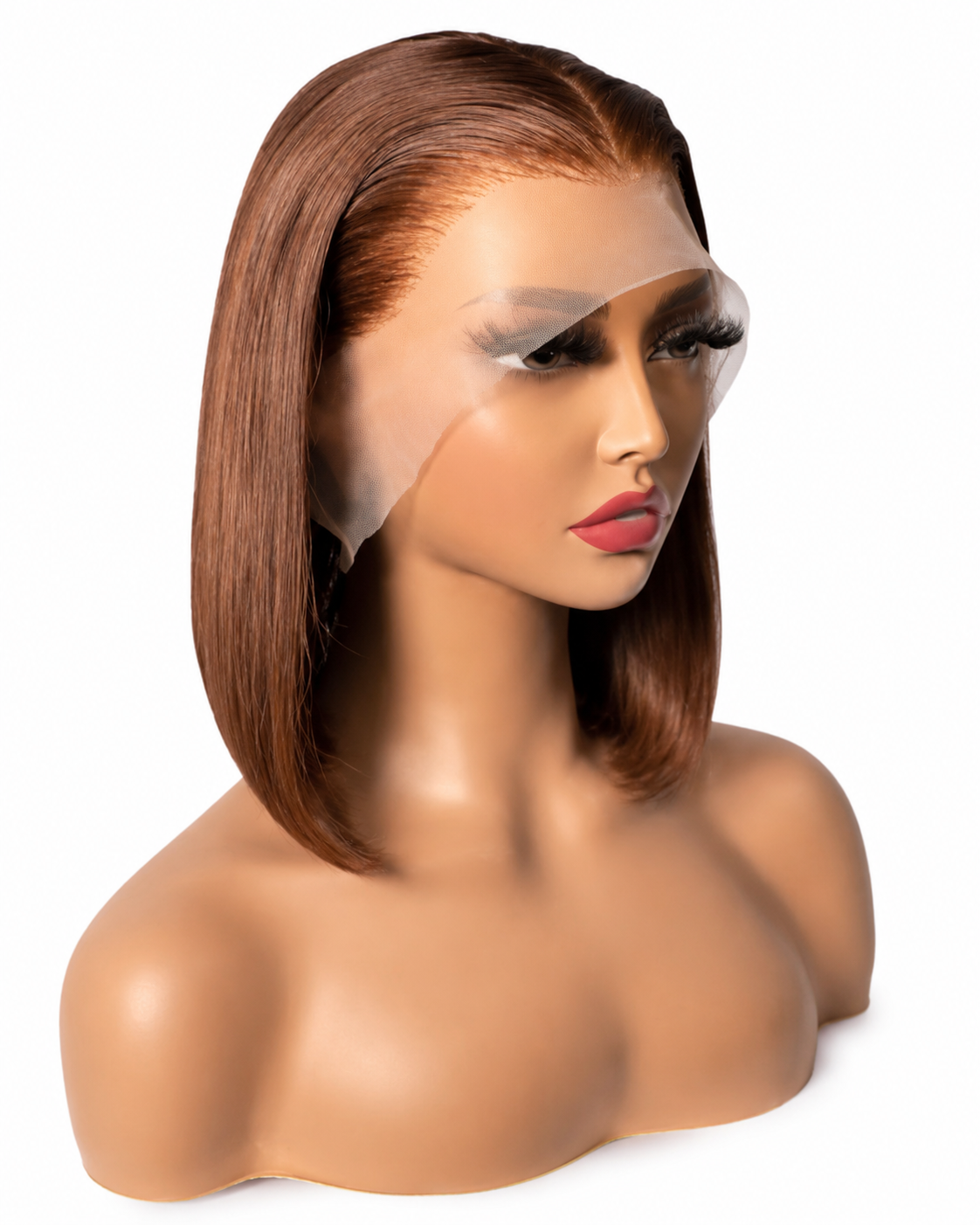 Chocolate Brown Lace Front Bob Wig - 10 Inch