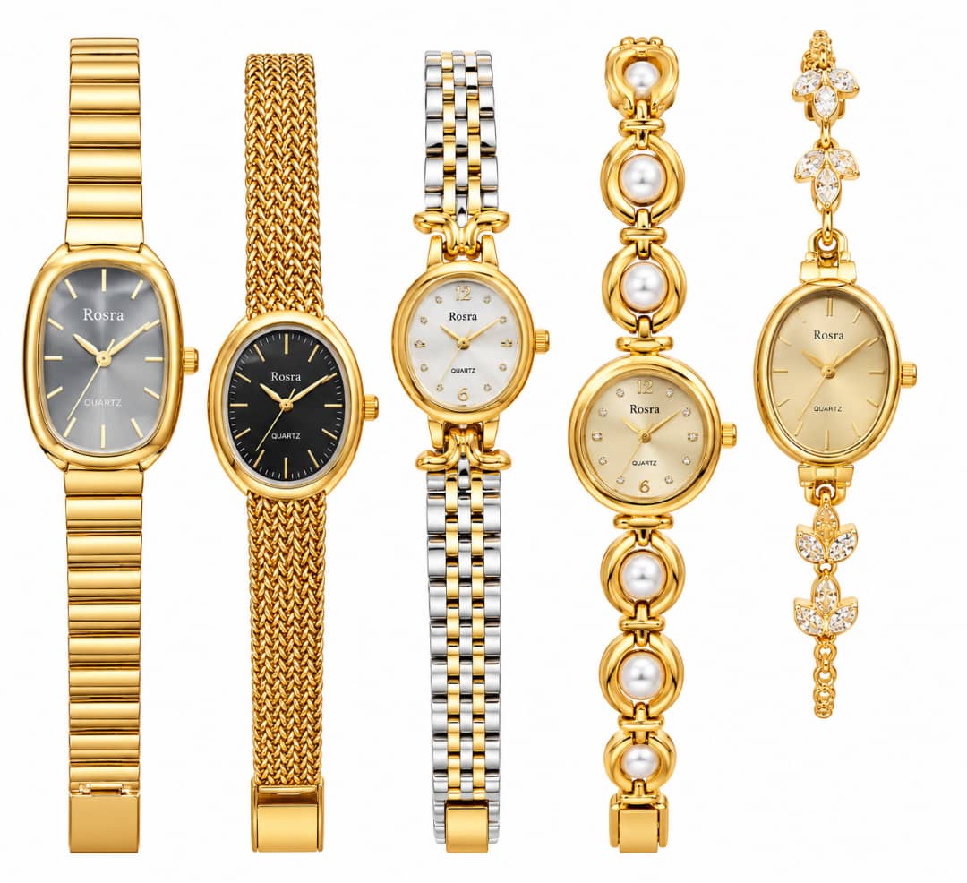 Women's Elegant Gold Quartz Watch