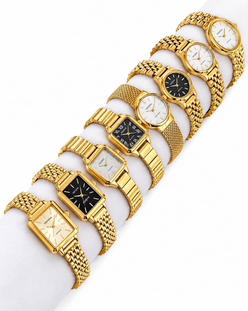 GENEVA Luxury Gold Wristwatch